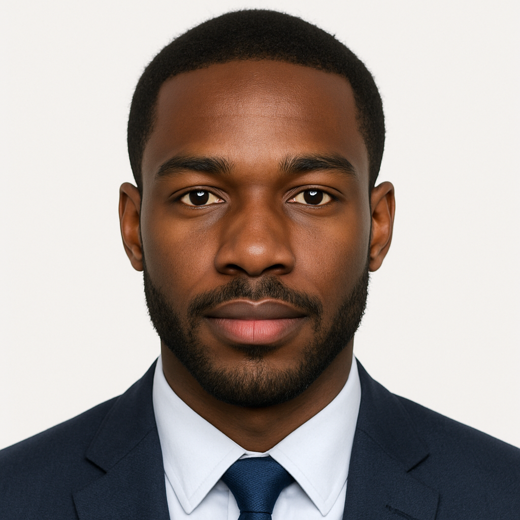 Sample square passport photo